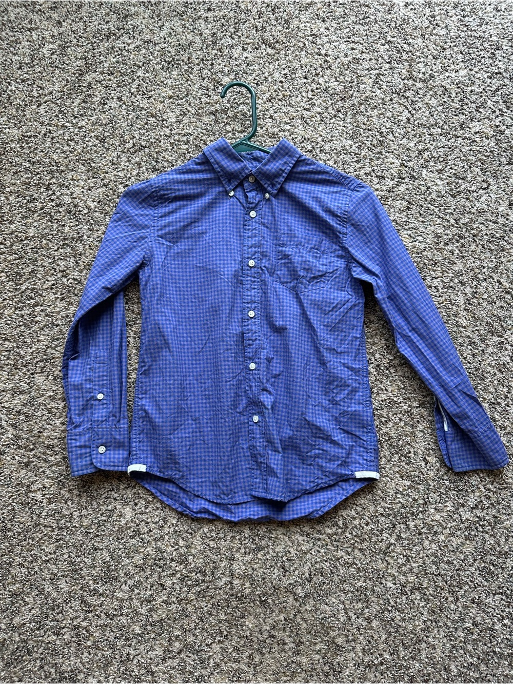 J.Crew Kids Crewcuts Boys size 10 Gingham Cotton Button Down